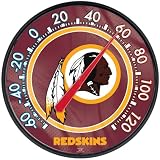 WASHINGTON REDSKINS OFFICIAL 12.75" DIAMETER NFL THERMOMETER