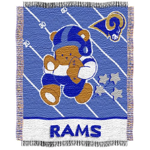 NFL St. Louis Rams 36-Inch-by-46-Inch Woven Jacquard Baby Throw