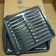 WB48X10057 Broiler Broil Pan Rack Porcelain HD X-Large