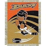 Anaheim Ducks NHL Triple Woven Jacquard Throw (044 Series) (36X46")"