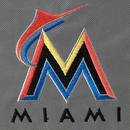 MLB Miami Marlins Fabric Storage Drawer, One Size, Gray
