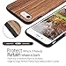 iPhone 7 Case, Walcase [Bamboo][Shockproof][Anti-scratch] Premium Natural Wood Grain Flexible Wooden TPU Hybid Bumper Case Back Cover for iPhone 7 Generation (2016), Brown