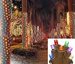 2' x 8' Multi-Color LED Net Style Tree Trunk Wrap Christmas Lights - Brown Wire