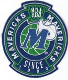 Vintage NBA Dallas Mavericks est. 1980 Sew On Patch 4 1/2" Throwback Old Logo