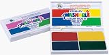 STAMP PAD PRIMARY WASHABLE RED BLUE YELLOW GREEN - B000FA3NLS