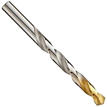 Dormer A097 High Speed Steel Jobber Drill Bit Set, Bright Finish with TiN Coated Tip, Round Shank, 118 Degree Split Point