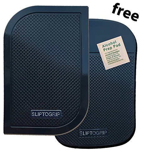 Premium Cell Pads by SlipToGrip Â® TWIN PACK - Two Universal Cell Pads and Alcohol Pad. Sticky Anti-Slip GEL Pads - Holds Cell Phones, Sunglasses, Coins, Golf Cart, Boating, Speakers. REPORT SELLER if no SLIPTOGRIP trademark on Pad.