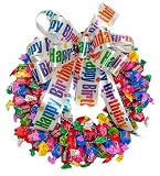 Happy Birthday Fruit Dubble Bubble Candy Wreath