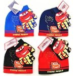 Disney Pixar Cars Knit Boys Winter Hat and Gloves Set
