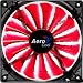 Aerocool Shark 14cm Quad LED Fan with 15 Blade Fluid Dynamic Bearing - Red