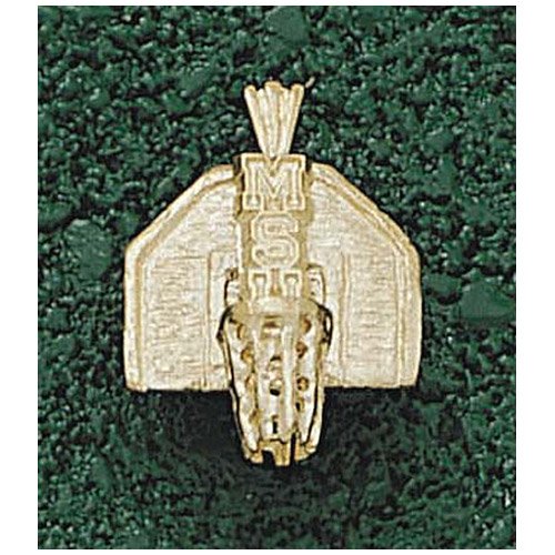 LogoArt Michigan State Spartans 10K Gold Backboard Pendant