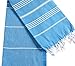 Cacala Lightweight and Thin Turkish Beach Towel 100% Cotton Sand-Free and Quick-Drying Goodness Perfect as an Extra Large Travel Towel, Beach Accessory, or Gift for Beach Lovers, 37 x 70