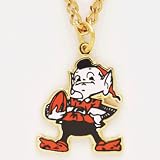 Cleveland Browns Chain Necklace with NFL Team Logo Pendant
