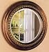 Coaster Bevelled Round Wall Mirror in Bronze Finish