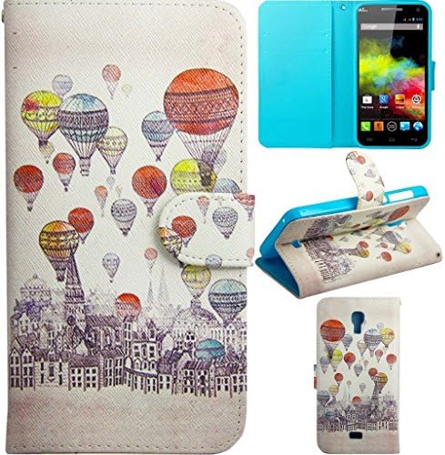 Wiko Bloom Case Wiko Bloom Kickstand Case,Tribe-Tiger Balloons Design Premium PU Leather Wallet Flip Folio Kickstand Case Cover for Wiko Bloom