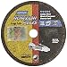 Norton NorZon Plus Long Life Small Diameter Reinforced Abrasive Flat Cut-off Wheel, Type 01, Zirconia Alumina, 3/8" Arbor, 3" Diameter x 1/16" Thickness  (Pack of 1)