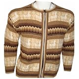 NEW ARRIVAL PERUVIAN ALPACA WOOL WOMENS CARDIGAN DESIGN WITH ZIP AND POCKETS WARM & SOFT MEDIUM