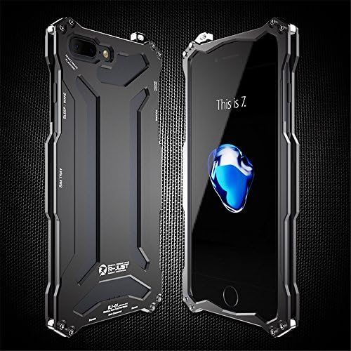 iPhone 7 Plus Case , Lteng Gouda Hybrid Heavy Armor Shockproof Cover Alloy Aluminum Metal Bumper Protector Case for iPhone 7 Plus (Gon black)