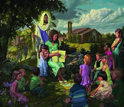 Our Savior Our Teacher 550pc Jigsaw Puzzle by Bob Byerley