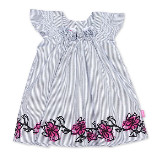 Pampolina Baby - M&auml;dchen Kleid S2121047, Gr. 128, Blau (0005) Preisvergleich