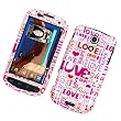 Samsung Epic 4G (Sprint) Snap On Protector Hard Case "Love Love Love" Design