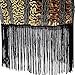 qnprt 1920s Vintage Gatsby Prom Flapper Dress Bead Sequin Art Nouveau Deco(M)