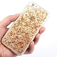 iPhone 6S Case, iPhone 6 4.7 Case,LUOLNH Luxury Bling Foil Sparkle Shiny Gold+Pink/Clear w/ Clear Bumper Fitted Case Cover For iPhone 6 6S 4.7 inch by LUOLNH