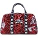 Large Animal Print Red Leopard Overnighter Handbag