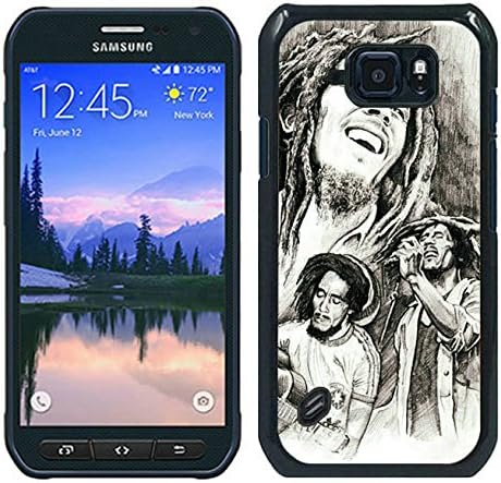S6 active Cases Designed With arte bob marley Black Case for Samsung Galaxy S6 active