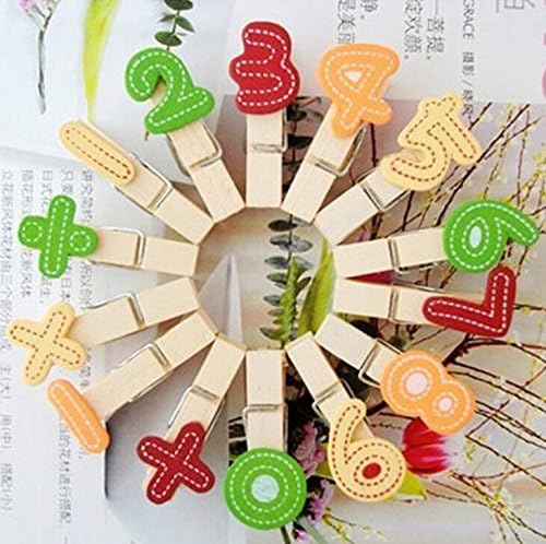 14 Pack Wooden Pins Wood Photo Postcard Clips