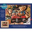 Paint By Number Kit 14"X11" - Teddy In Wagon