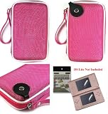 Magenta Special Edition Hard Shell Nylon Carrying Case with Screen Protector for Nintenod DS Lite
