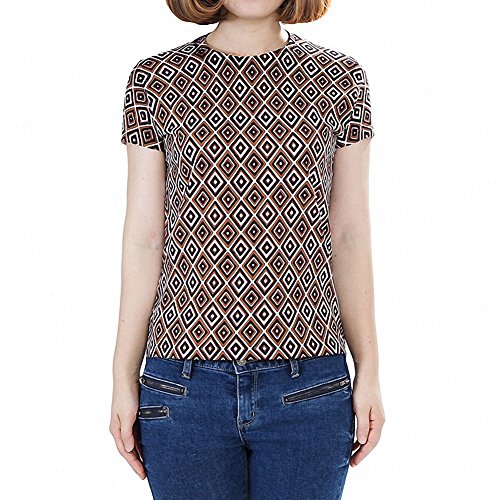 (プラダ) PRADA アーガイルチェックTシャツ_ブラウン 35694 1EOZ 033 sudal160526 [並行輸入品]