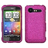 Rhinestones Protector Case for HTC DROID Incredible 2 ADR6350, Hot Pink Ful ....