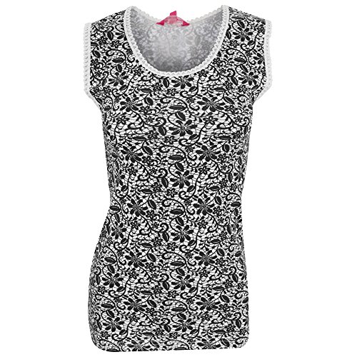 Ladies Thermal TShirt Vest Warm Cosy in White Colour (M, White