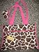 Giraffe Print Tote with Pink Trim & Matching Change Purse