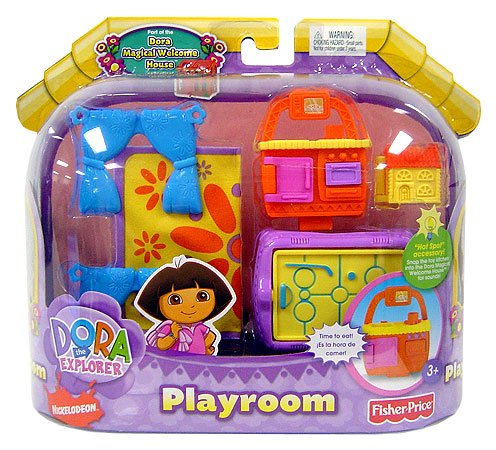 Childrens Toyshop  Toys : Fisher-Price Dora the Explorer-Dora Magical Welcome House-Playroom