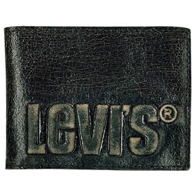 Levi's Men's Crackled Leather Wallet