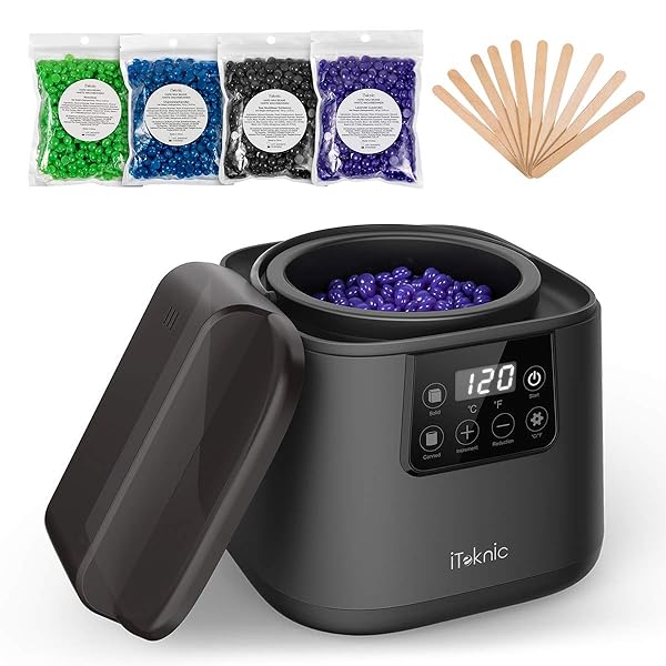 Iteknic Wax Warmer Hair Removal Waxing Kit Hard Wax Machine With