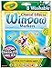 Crayola 8 Count Washable Window Markers (Washable Window Markers x Markers with Crystal Effects)