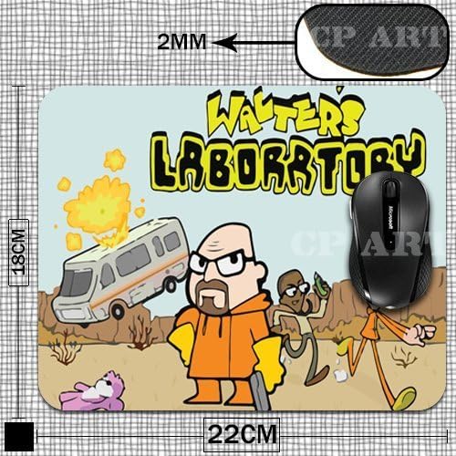 Cool Boys Break Bad Series Walter's Laboratory Cartoon Computer Gaming Gamer Durable Rubber Mouse Mat Custom for you