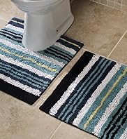 Pure Cotton Spa Tonal Stripe Bathmats