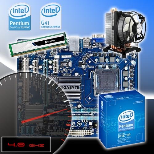 Intel E5400 @ 4.0ghz, Gigabyte Ga-g41mt-s2p Motherboard, 2gb Ddr3 1333mhz Overclocked Bundle Bu43oc Picture