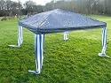 HB-02 2.5m x 2.5m Blue Easy Pop-up Aluminium Outdoor Gazebo with side panels