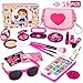 Kids Makeup Kit - Girl Pretend Play Makeup & My First Purse Toy for Toddler Gifts Including Pink Princess Purse, Smartphone, Sunglasses, Credit Card, Lipstick, Brush, Lights Up & Make Real Life Sounds