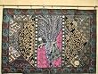 Christmas Gift - Slate Gray Gold Pink Indian Wall Hanging Huge Tapestry Wall Decor