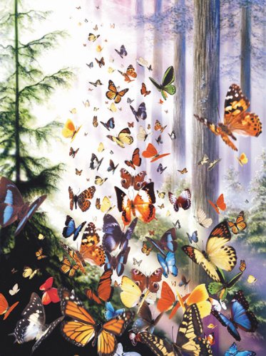 Detail image Butterfly Woods 3000pc Jigsaw Puzzle by David Penfound