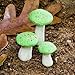 G & F MiniGardenn 10025 Fairy Garden Miniature Mushrooms (Set of 3), Orange, 0.5-1.25