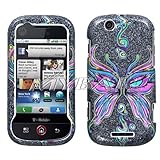 Black Butterfly Eyes (Sparkle) Phone Protector Cover for MOTOROLA MB200 (CL ....