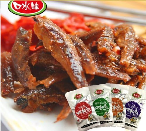 Qyz@ Chinese Special Snacks Koushui Fish Fashion Delicious Fish Specialty(1 Box,hot & Spicy) by Qyz
